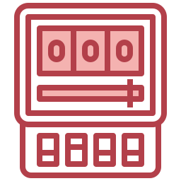 Electric meter icon