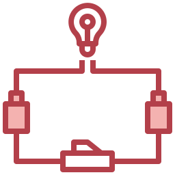 circuito eléctrico icono