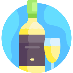 białe wino ikona