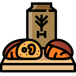 Цельнозерновой хлеб иконка