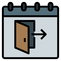 Clock out icon