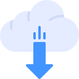 téléchargement cloud Icône