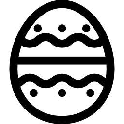 huevo de pascua icono