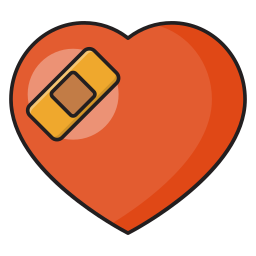 Broken heart icon