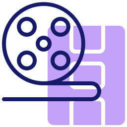 Movie reel icon