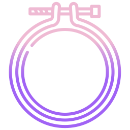 Embroidery hoop icon