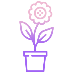 Flower pot icon