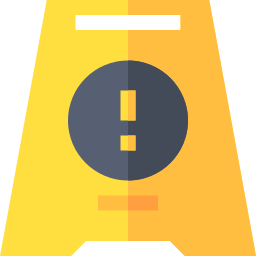 Caution sign icon