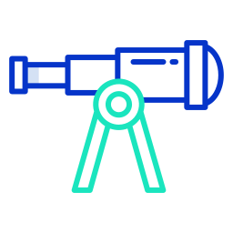 télescope Icône