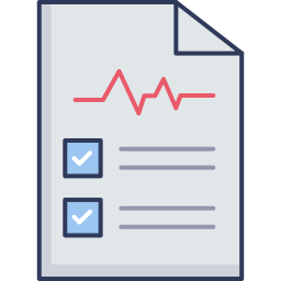 rapport médical Icône