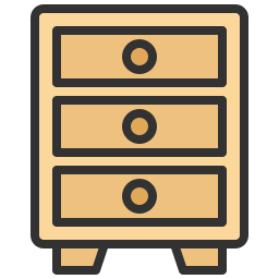 cassetto dell'armadio icona