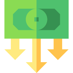 perte d'argent Icône