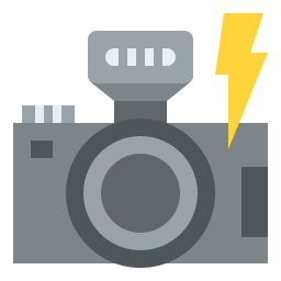 flash de la cámara icono