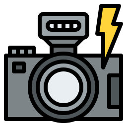 flash d'appareil photo Icône