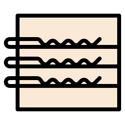 forcina per capelli icona