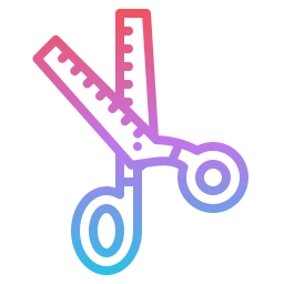 Pinking scissors icon