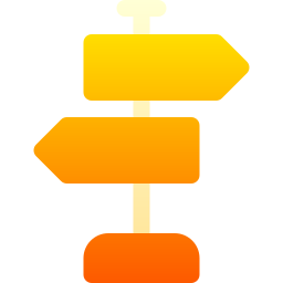 panneau directionnel Icône