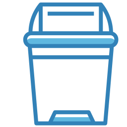 Trash bin icon