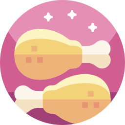 Chicken leg icon