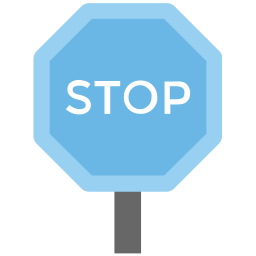 señal de stop icono