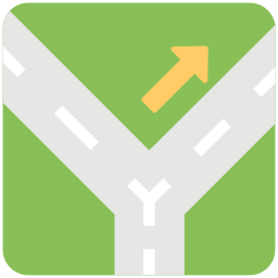 mapa drogowa ikona