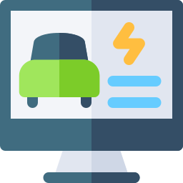 Electric car icon