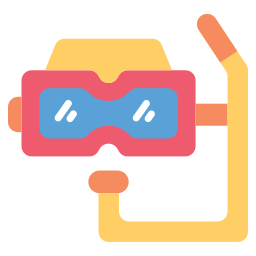 Diving glasses icon