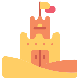 castillo de arena icono