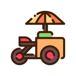 chariot de nourriture Icône