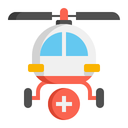 Emergency chopper icon