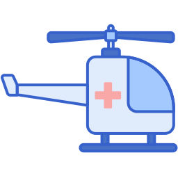 Emergency chopper icon