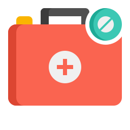 First aid kit icon