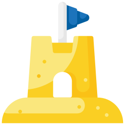 Sand castle icon