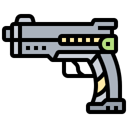 pistola espacial icono