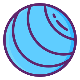 Мяч для упражнений иконка