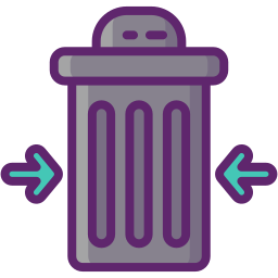 Waste bin icon