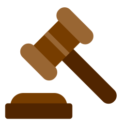 Legal hammer icon