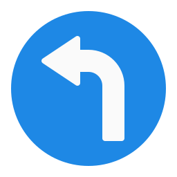 Turn left icon