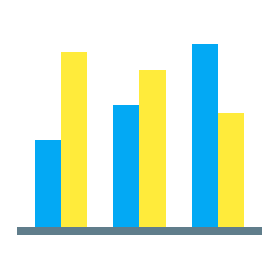 gráfico de barras Ícone