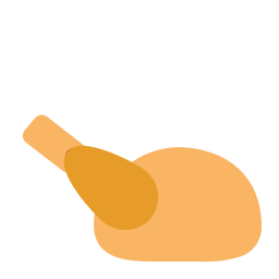 poulet cuit Icône