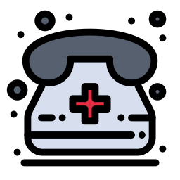 teléfono de emergencia icono