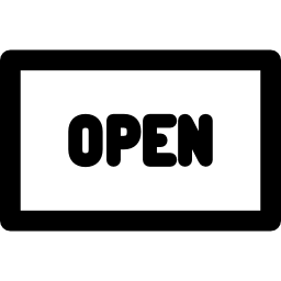 abierto icono