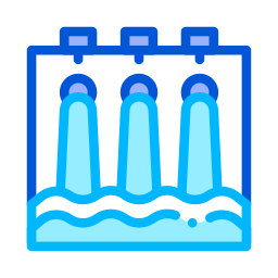 hydroelektrisches kraftwerk icon