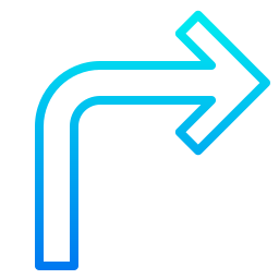 Turn right icon