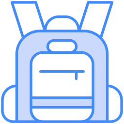 bolsa para la escuela icono