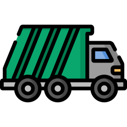 Garbage truck icon