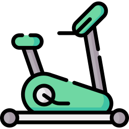 Stationery bicycle icon