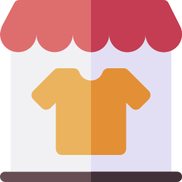 magasin de vêtements Icône