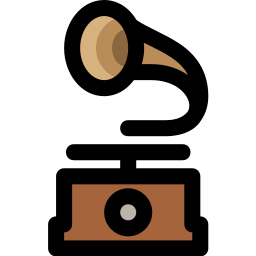reproductor de vinilo icono