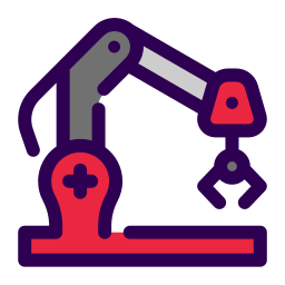 Robotic arm icon